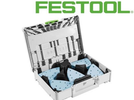 Festool 100x150mm hiomapaperivalikoima systainerissa