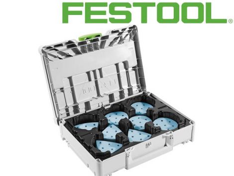 Festool Rotex 90mm hiomapaperivalikoima systainerissa